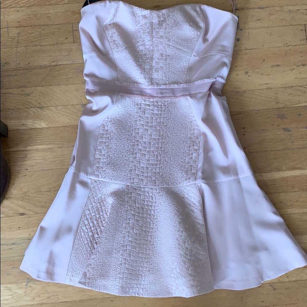 Rebecca Taylor strapless blush dress size 4
